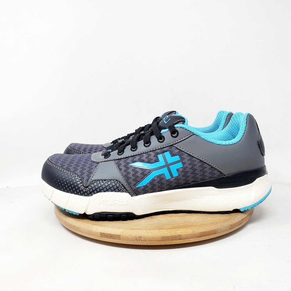KURU Shoes Womens 7.5 Quantum Grey Blue Walking Hiking Sneaker Plantar Fasciitis